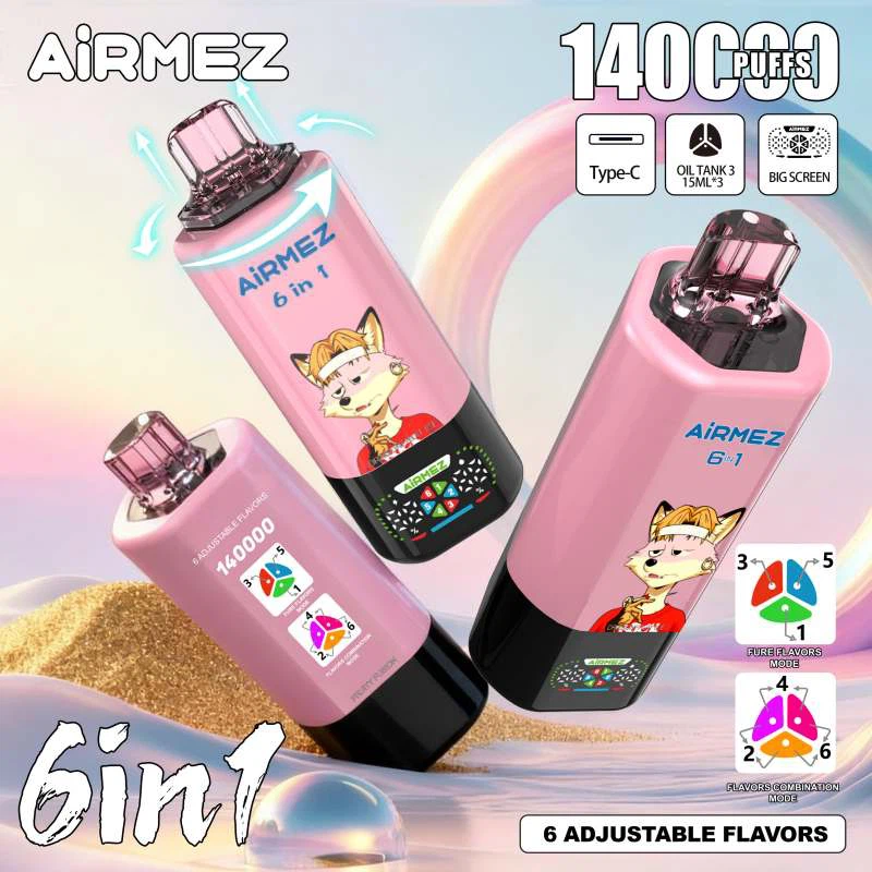 airmez-fox-140k-puffs-1 Airmez Fox 140K Puffs 使い捨てVAPE - 画像 (1)