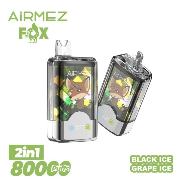 Airmez Fox 80K Puffs 使い捨てVAPE フレーバー・パッケージ画像