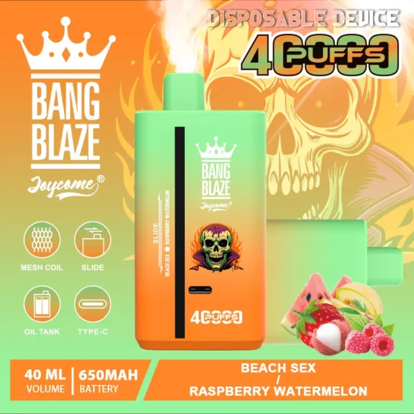 Bang Blaze 40K Puffs Dual Flavor 使い捨てVAPE フレーバー・パッケージ画像