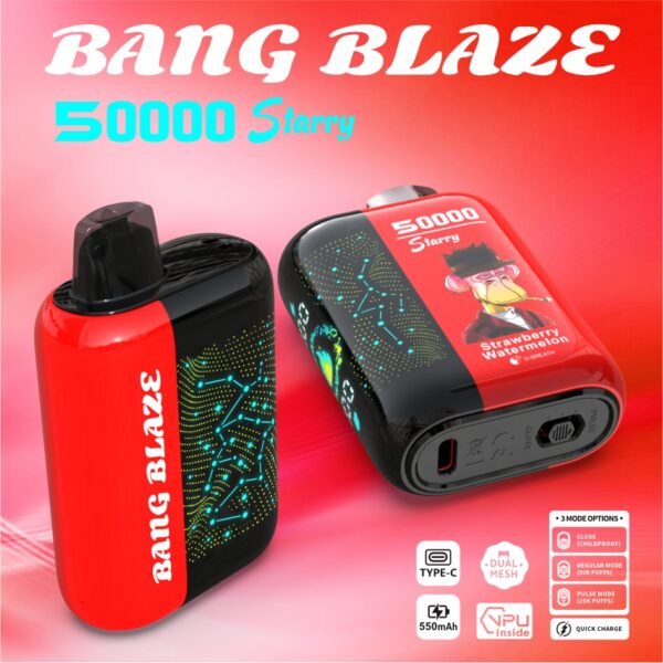 Bang Blaze 50K Puffs Starry 使い捨てVAPE フレーバー・パッケージ画像