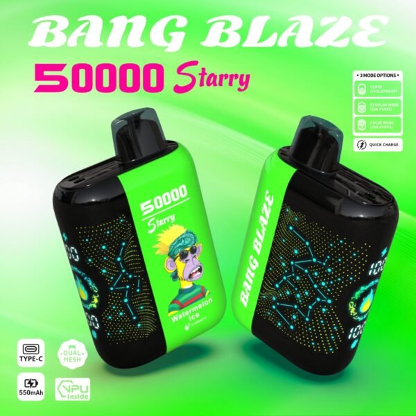 Bang Blaze 50K Puffs Starry 使い捨てVAPE フレーバー・パッケージ画像