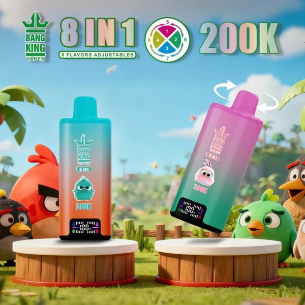 Bang King 200K Puffs 使い捨てVAPE フレーバー・パッケージ画像