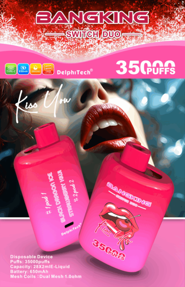 Bang King 35K Puffs Switch Duo 使い捨てVAPE フレーバー・パッケージ画像