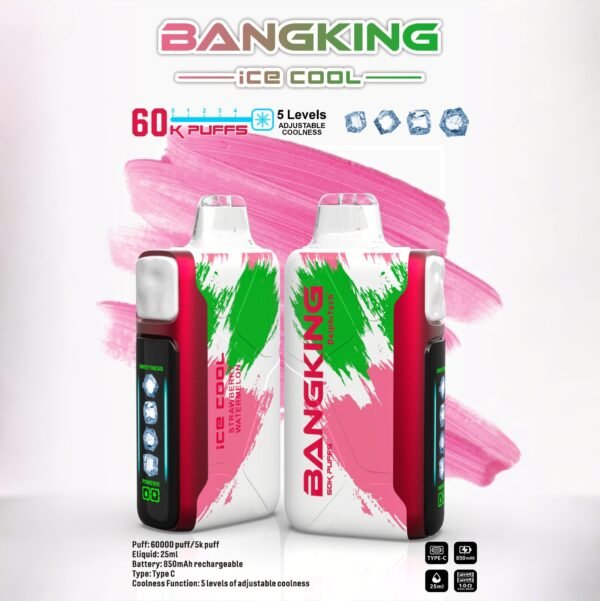 Bang King 60K Puffs Ice Cool 使い捨てVAPE フレーバー・パッケージ画像
