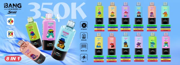 Bang Leader Stoll 350K Puffs 使い捨てVAPE フレーバー・パッケージ画像