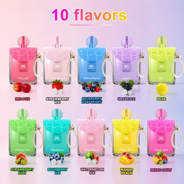 QQ Bang 150K Puff 使い捨てVAPE フレーバー・パッケージ画像