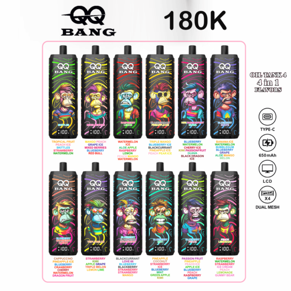 QQ Bang 180K Puffs 使い捨てVAPE 商品画像