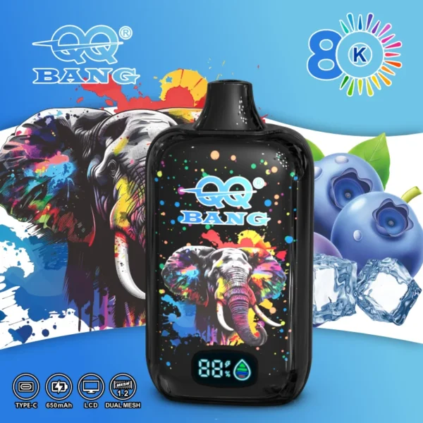 QQ Bang 80K Puffs 使い捨てVAPE フレーバー・パッケージ画像